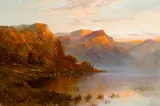 Alfred de Breanski Snr, The Head of a Scotch Lake, oil on canvas