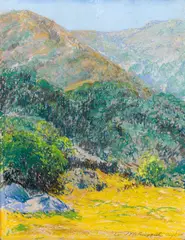 Laguna Landscape by William Alexander Griffith, 1924, pastel on canvasboard, offered Nov 2016