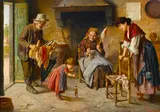 Rodolfo Agresti, The Little Puppeteer, oil on canvas