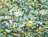 Ralph Fleck, Feldstück 25/X, 1991, Öl auf Leinwand