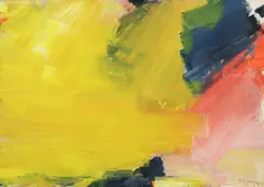 Ohne Titel by Bernd Zimmer, 1993, Acryl auf festem Papier, sold Jun 2012