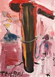 Teilbau by Jörg Immendorff, 1979, Acryl auf Papier, sold Nov 2011