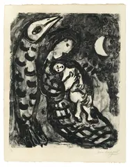 Guerre II by Marc Chagall, 1956, Lithographie auf Velin, sold Nov 2012