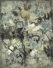Ohne Titel by Rolf Cavael, Öl auf Leinwand, sold May 2013