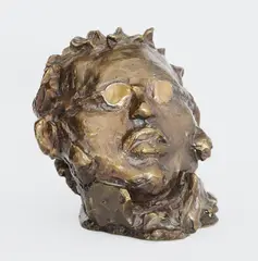 Schubert by Alfred Hrdlicka, 1982, Bronze mit brauner Patina. Höhe: 14,9 cm (5 ⅞ in.), sold Dec 2012