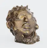 Schubert by Alfred Hrdlicka, 1982, Bronze mit brauner Patina. Höhe: 14,9 cm (5 ⅞ in.), sold Dec 2012