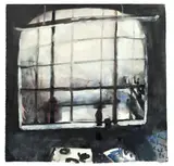 Abend by Klaus Fußmann, 1984, Aquarell, Deckweiß und Tuschpinsel auf Velin, sold May 2013