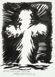 Ohne Titel by Raymond Pettibon, 1995, Tuschpinsel auf Papier, sold May 2013
