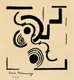 Komposition by Sonia Delaunay, 1943, Gouache auf Van-Gelder-Velin, sold May 2011