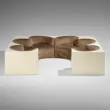 Archizoom Associati, Safari sofa, 1967, lacquered fiberglass, upholstery