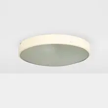 Ceiling lamp, model 3001/40 by Gino Sarfatti, 1950, enameled brass and aluminum, textured glass, sold Mar 2024