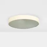 Gino Sarfatti, Ceiling lamp, model 3001/40, 1950, enameled brass and aluminum, textured glass