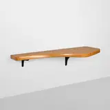 Charlotte Perriand, Wall-mounted console for Les Lauzieres, Arc 1800, 1973-76, fir, lacquered steel