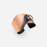 Art Smith, Rare cuff, c. 1949, patinated copper and brass