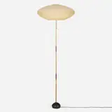 Isamu Noguchi, Akari light sculpture, model BB3-15A, washi paper, bamboo, enameled cast iron