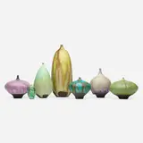 Rose and Erni Cabat, Feelies, collection of seven, 1970-1990, glazed porcelain
