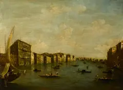 Francesco Guardi, The Grand Canal, Venice, oil on canvas