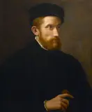 A portrait of a gentleman, half-length by Giovanni Battista Moroni, oil on canvas, sold Jun 2016