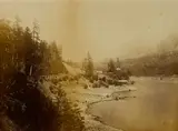 Carleton Watkins, Middle Block House, Oregon, 1867, Albumen print relined with Japanese paper