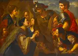 Alexander the Great and the family of Darius by Antonio Molinari, oil on canvas, sold Jun 2016