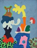 Otmar Alt, Der kleine bunte Soldat, 1971, Öl auf Leinwand