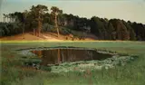 Paul Vorgang, Märkischer See, Öl auf Leinwand