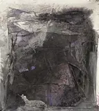 Col-s-w-b/68 by Fred Thieler, 1968, Mischtechnik und Stoffcollage auf Leinwand, sold Nov 2010