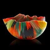 Large filet-de-verre vessel from the Tierra del Fuego series by Toots Zynsky, sold Sep 2018