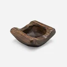 Alexandre Noll, Monumental vide poche, c. 1950, carved rosewood