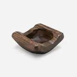 Alexandre Noll, Monumental vide poche, c. 1950, carved rosewood