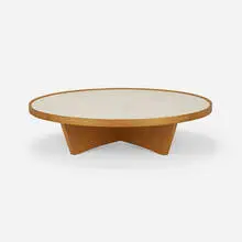Isamu Kenmochi, Coffee table, c. 2010, stone, oak