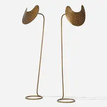 Guglielmo Ulrich, Floor lamps, pair, c. 1940, brass