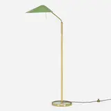Fontana Arte, Floor lamp, c. 1960, brass, enameled aluminum, glass, plastic