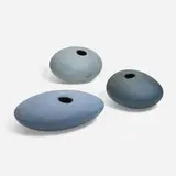 David Shaner, River Rocks, set of three, c. 1994, glazed stoneware