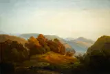 A Hudson River landscape by American School, oil on canvas, sold Jun 2016
