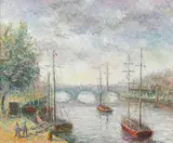 Hughes Claude Pissarro, Le pont Saint-Marin à Lancret-Javal