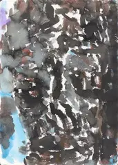 März by Marwan, 1991, Aquarell auf Büttenpapier, sold Nov 2021
