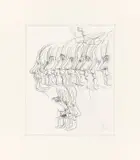 Ohne Titel by Tony Cragg, 2007, Bleistift auf Papier, sold Nov 2021