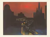 Rainer Fetting, Berliner Mauer, 1988, Farboffsetlithografie auf Velin