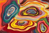 Ohne Titel (mental map) by Franz Ackermann, 1992, Mischtechnik auf Papier, sold Mar 2023