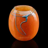 Small early orange Basket by Dale Chihuly, sold Sep 2018