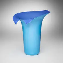 Calla vase by Tyra Lundgren, 2002, incamiciato glass, sold Feb 2024