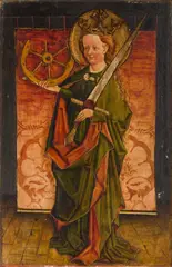 Ulm School, St. Vitus; St. Catherine (a pair)