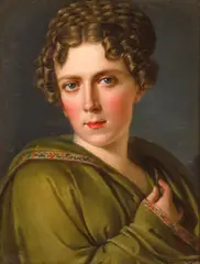 A portrait of a lady; also a companion painting of a young lady (a pair) by François Gérard, offered Mar 2016