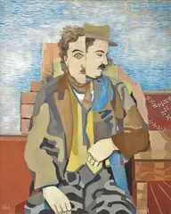 Herbert Behrens-Hangeler, Chaplin“. (Vor) 1931, Öl auf Leinwand