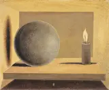Gottfried Brockmann, Lehrtafel: Licht und Kugel, 1923, Öltempera auf Karton