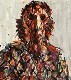 Bildnis I. B. by Max Uhlig, 1988, Öl auf Leinwand, sold May 2008