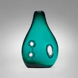 Forato vase, model 4395 by Fulvio Bianconi, c. 1951, sommerso glass with perforations, sold Feb 2024