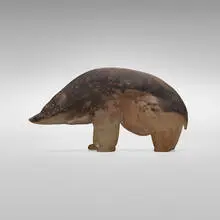 Scavo bear by Cenedese, c. 1965, scavo glass, sold Feb 2024