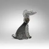 Alfredo Barbini, Poodle, model WI66, c. 1961, glass with applied details